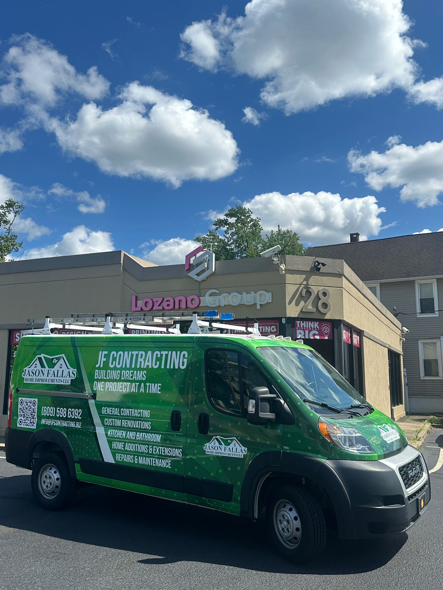 JF Contracting service van